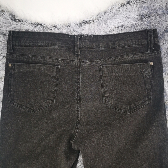Mom Pants High Rise Gloria Vanderbilt Women's 12 Vtg Black Five Pocket D… - Picture 3 of 11